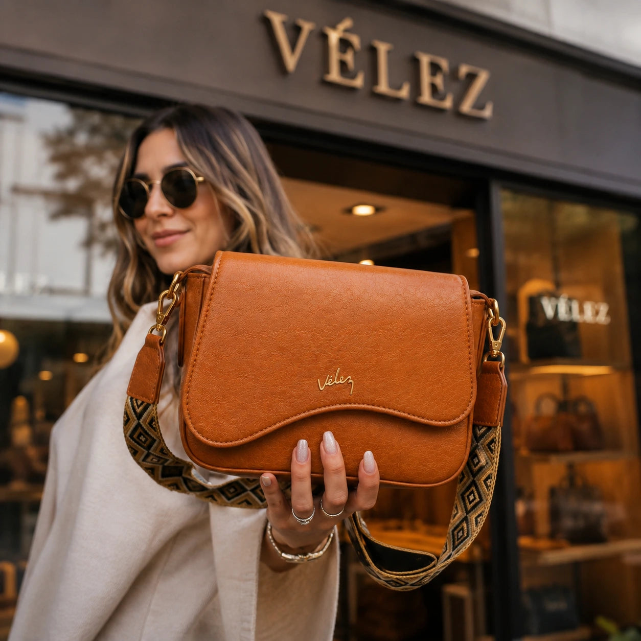 Bolso Carriel Vélez Duna de Cuero Premium - Precio Exclusivo De Lanziamiento🎁
